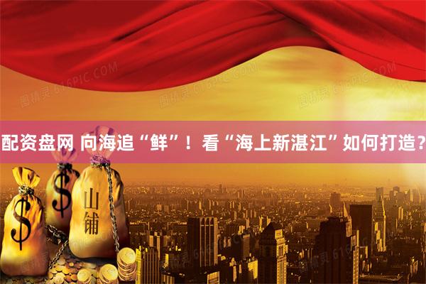 配资盘网 向海追“鲜”！看“海上新湛江”如何打造？